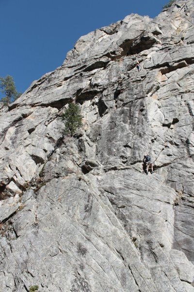 J. Stock cruising to the top of the first pitch - a beautiful line full of balance and variety.
