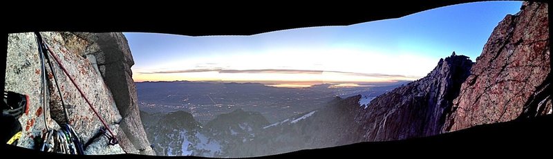 View from up above the hand crack