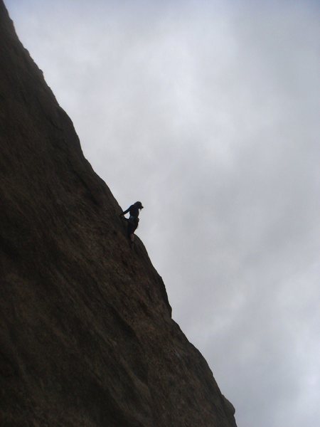 Laura high on lead.