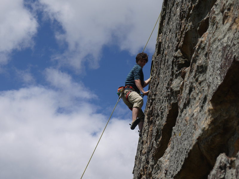 Nearing the top of Left Crack