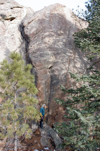Jim Olsen at the base of Serendipity