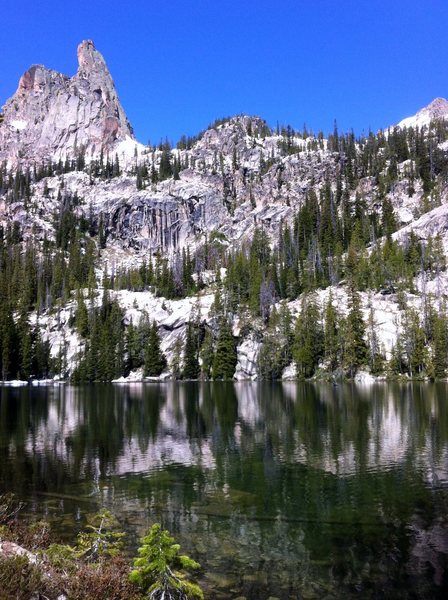The Finger from the unnamed lake to its east.