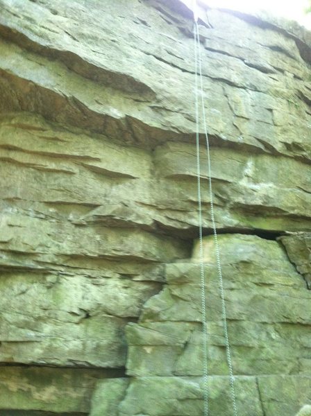 ROTC Route On Rappel Rock At Rim Road Climbing Area