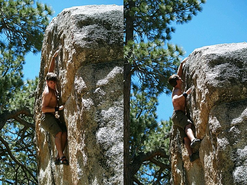 Richard Robinson sending the pink crack.