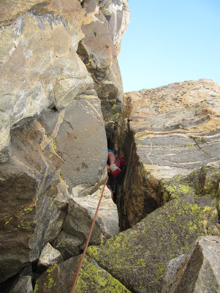 The 4 pitch chimney.