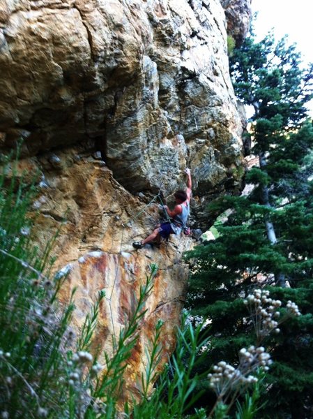 just before the crux 