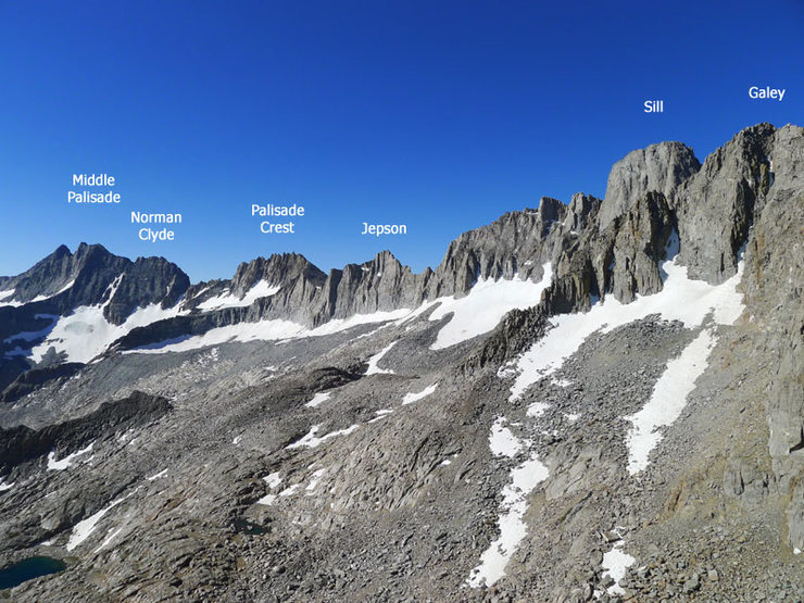 peaks to the NW