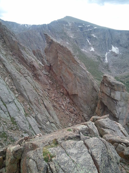 Another presumably unclimbed feature on the Alpine Lite Cliffs of Mt. Evans.
