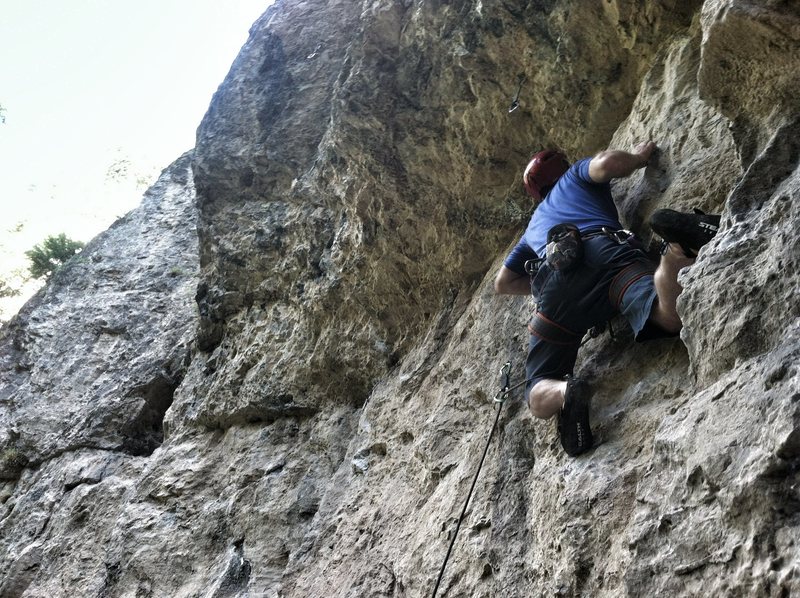 Perin working the tricky start.
