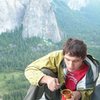 Eating chili on El Cap Towers, 2008