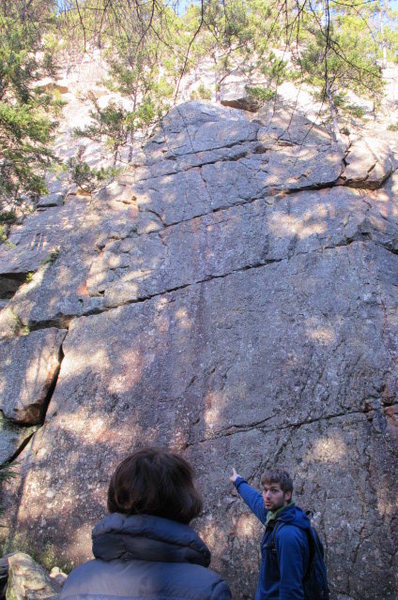 Pointing at it in late December.