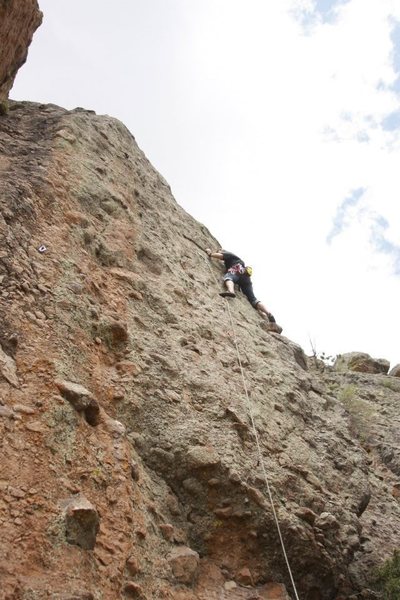 Near crux move.