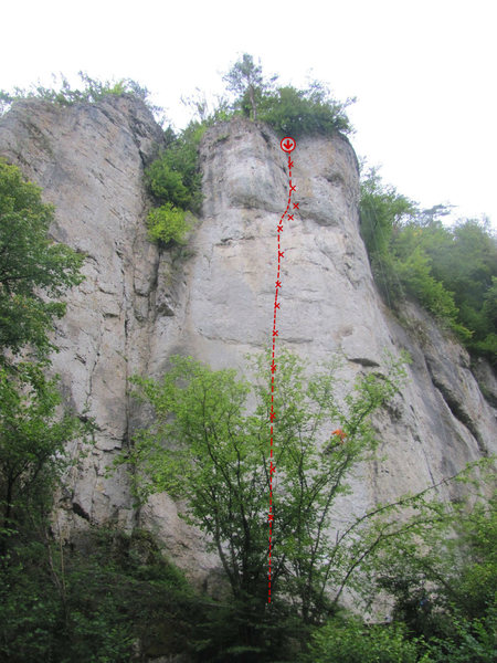 The general run of the route.