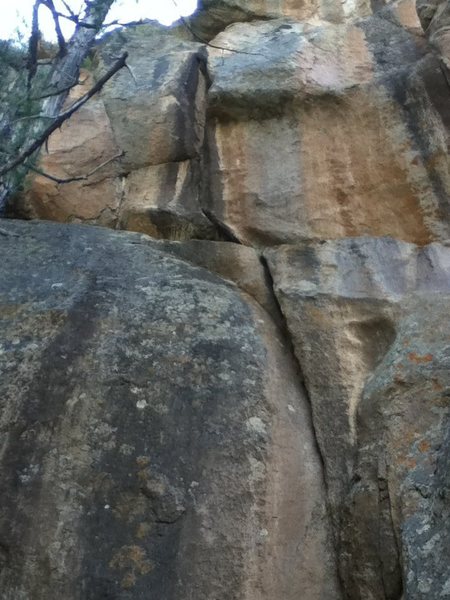 Follow the crack.