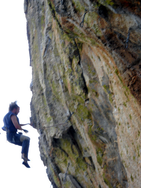 Falling from the crux...