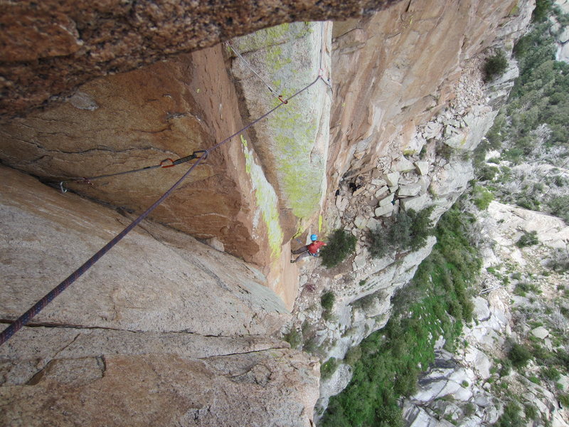 Looking down at pitch 2