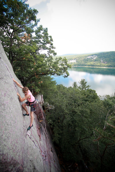 Stewart of the HWDAMF on "Lost Face Overhang".