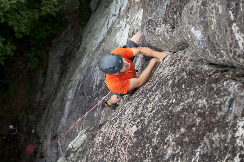 Tom pulling into the awesome finger locks of One Pitch Wonder