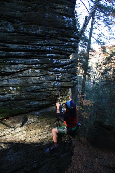 Not sure what the name of this climb is. It's around the corner from Beginner's Face.