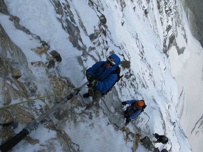 The fixed lines Matterhorn ALPS Photo: Armin Fisher Copyright