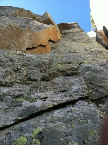 Rusty Blade from the belay