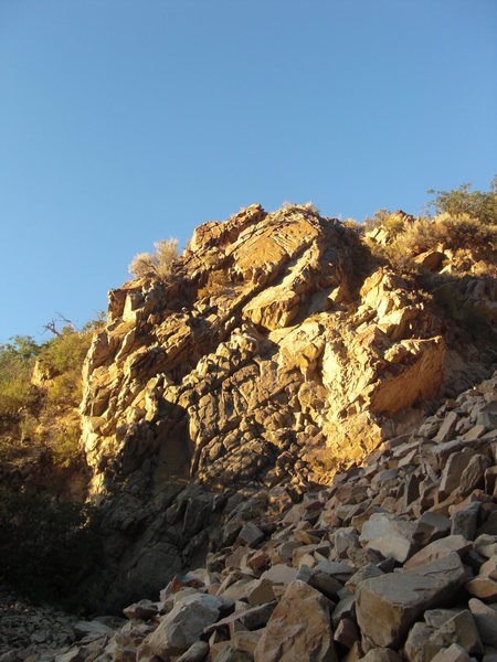 Rock Climbing in Shattered Wall, West Desert