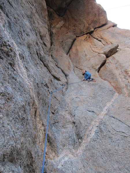 Jeff about to embark on the super sweet roof of "The Quota".