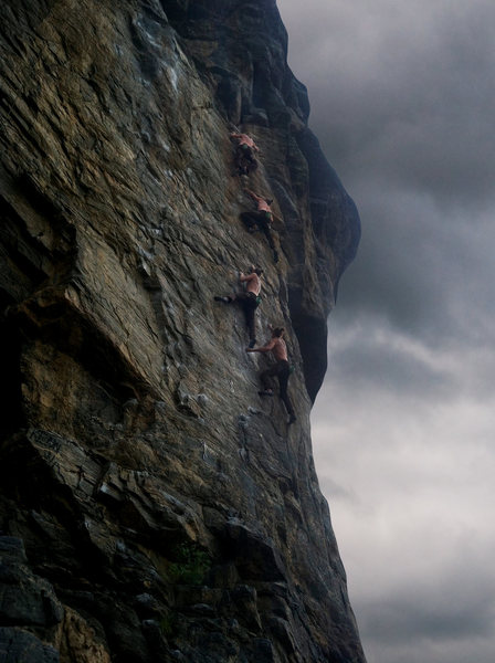 A sequence shot of free solo of Reefer Madness by Matt Lloyd.