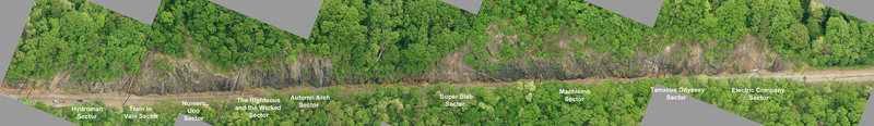 Area overview, Blood Sugar Magic sector not shown, it's a little bit further off to the right (south).