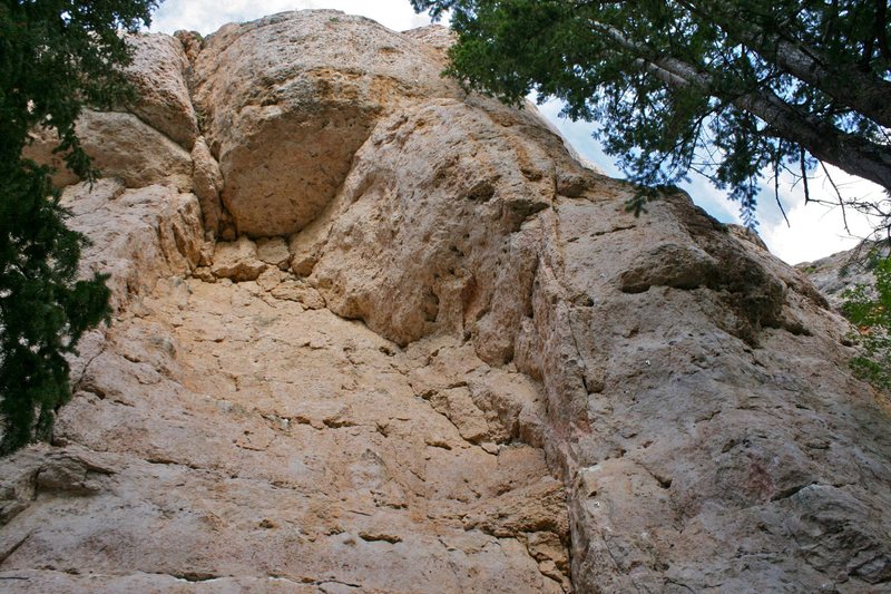 Triple Double, 5.12a is the route on the right side of the photo.