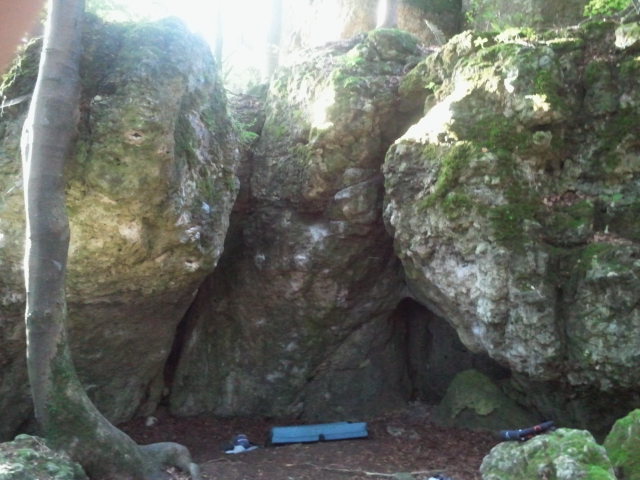 Here's the little section of concentrated boulder problems. Phantom Lord is in the middle.