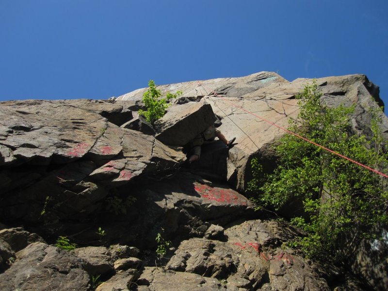 Shawn in the squeeze crux.