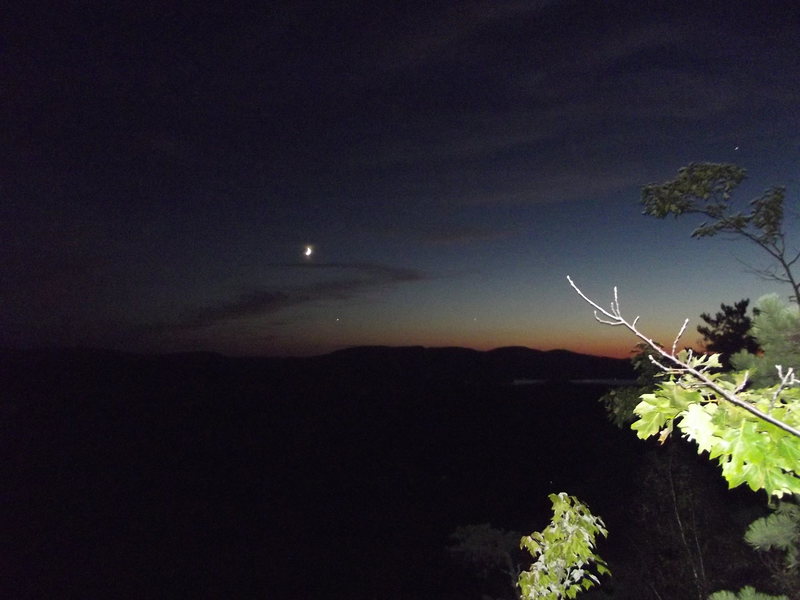 This is the sun set on one of the climb using the flash was the only way I could get a clear shot