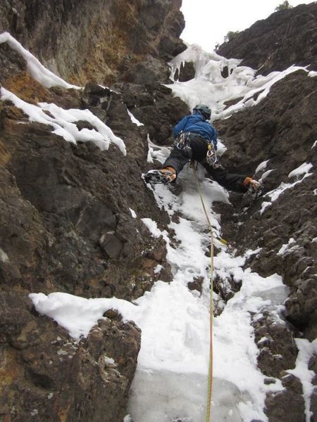 Lost in the Choss or Walking the Line or "Erik and Noah's little Adventure".<br>
<br>
To left of BBB and Ribbon.