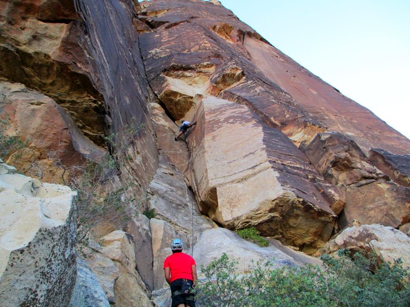 Jonny on P-1 of The Misunderstanding. Awesome route!
