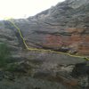 climb follows yellow line