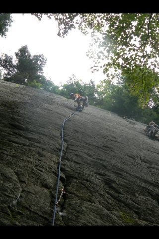 Lead climb on Little Kisses.