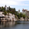 Lake Mohonk, the Mountain House, and the cliffs that you'll never be allowed to climb!