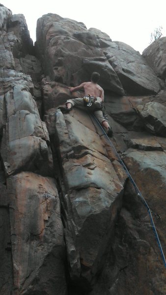 Just before the crux on Double Trouble