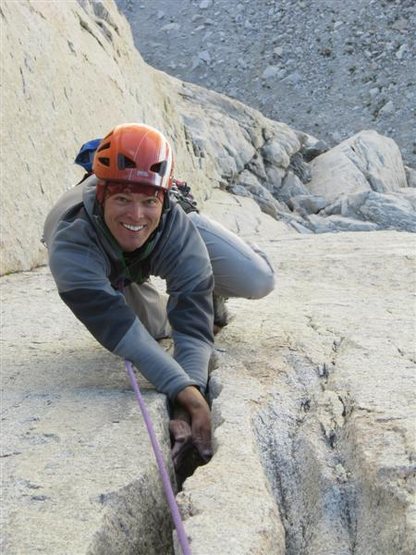 Loving the butterfly stacks on the first offwidth pitch.