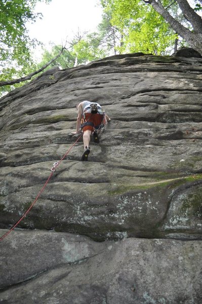 Just past the low crux