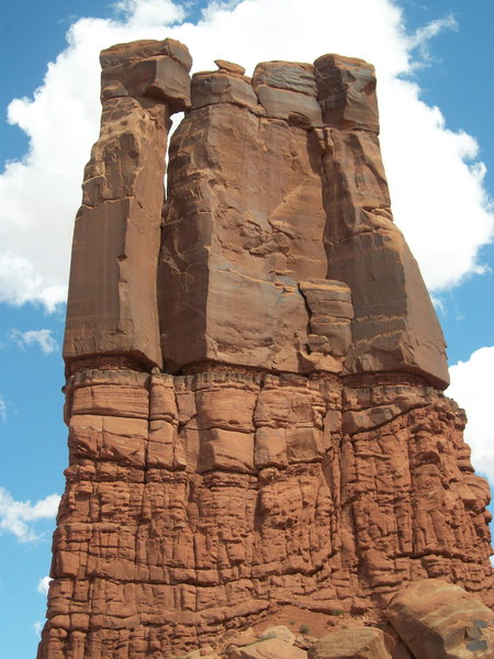 viewed from the west. the route is obvious on the left.