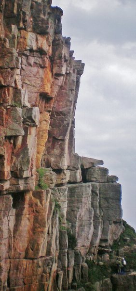 1st pitch and the left arete visible from Freedom Crack