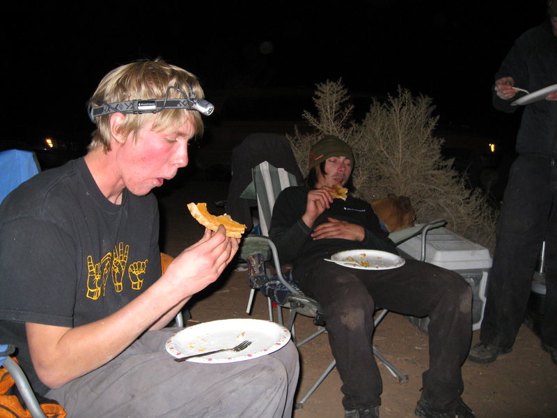 the art of losing the dam pie eating contest 3 years in a row to pablo!