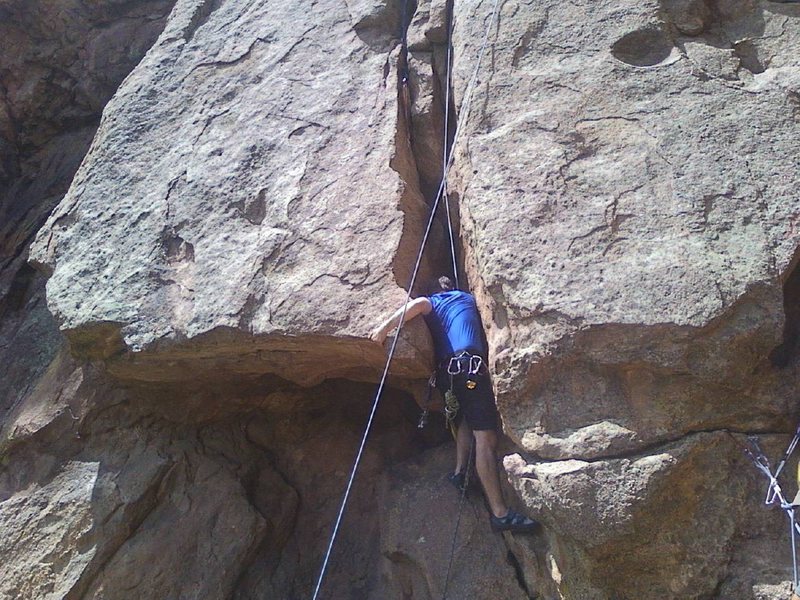 Getting into the slot.