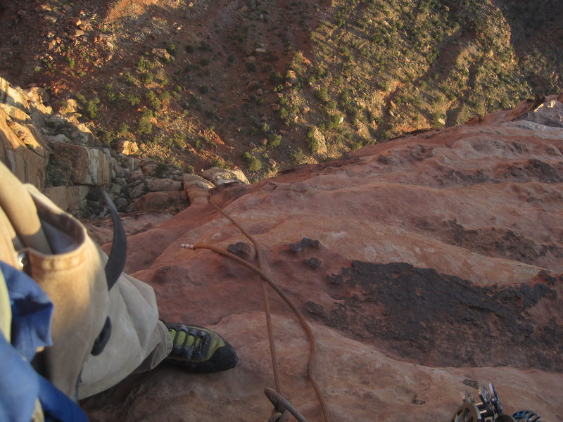 belay at top of P9