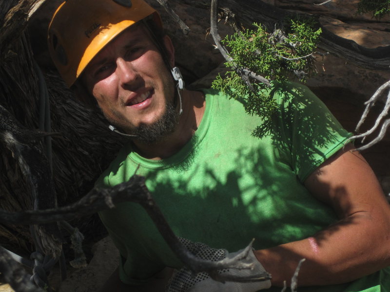 garrett weaver in rap tree on summit