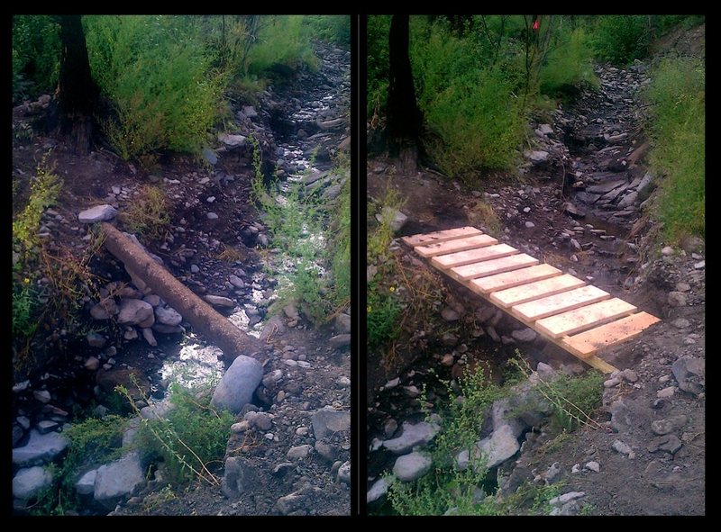 Chihuahua Bridge in Pajarito Canyon