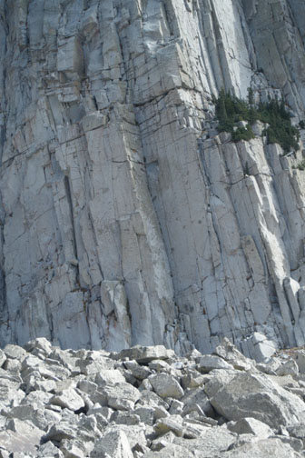 Book of Rhymes climbs the left wall of the obvious dihedral.