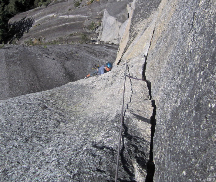 We finished on the last pitch of Godforsaken Land
